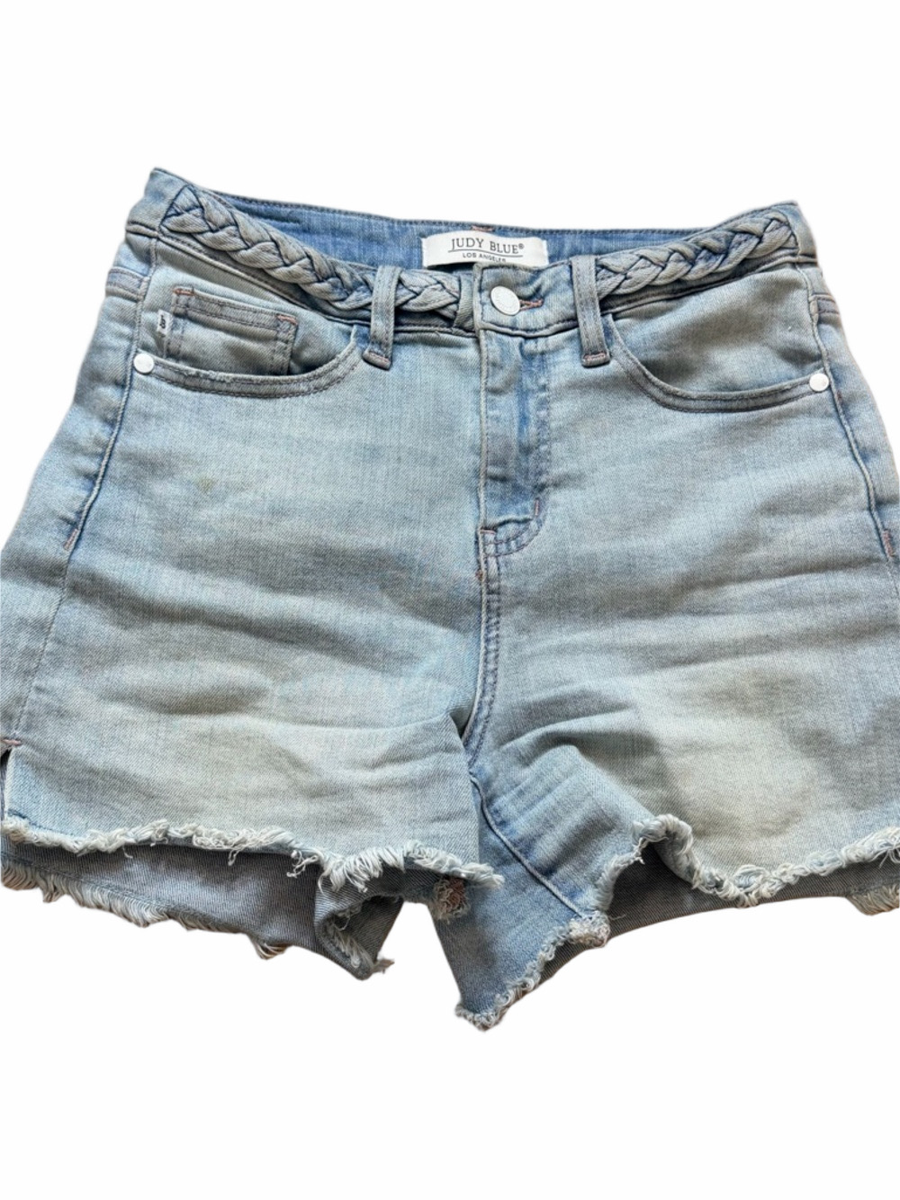 Judy Blue Blue Light Wash Denim Shorts Size Small
